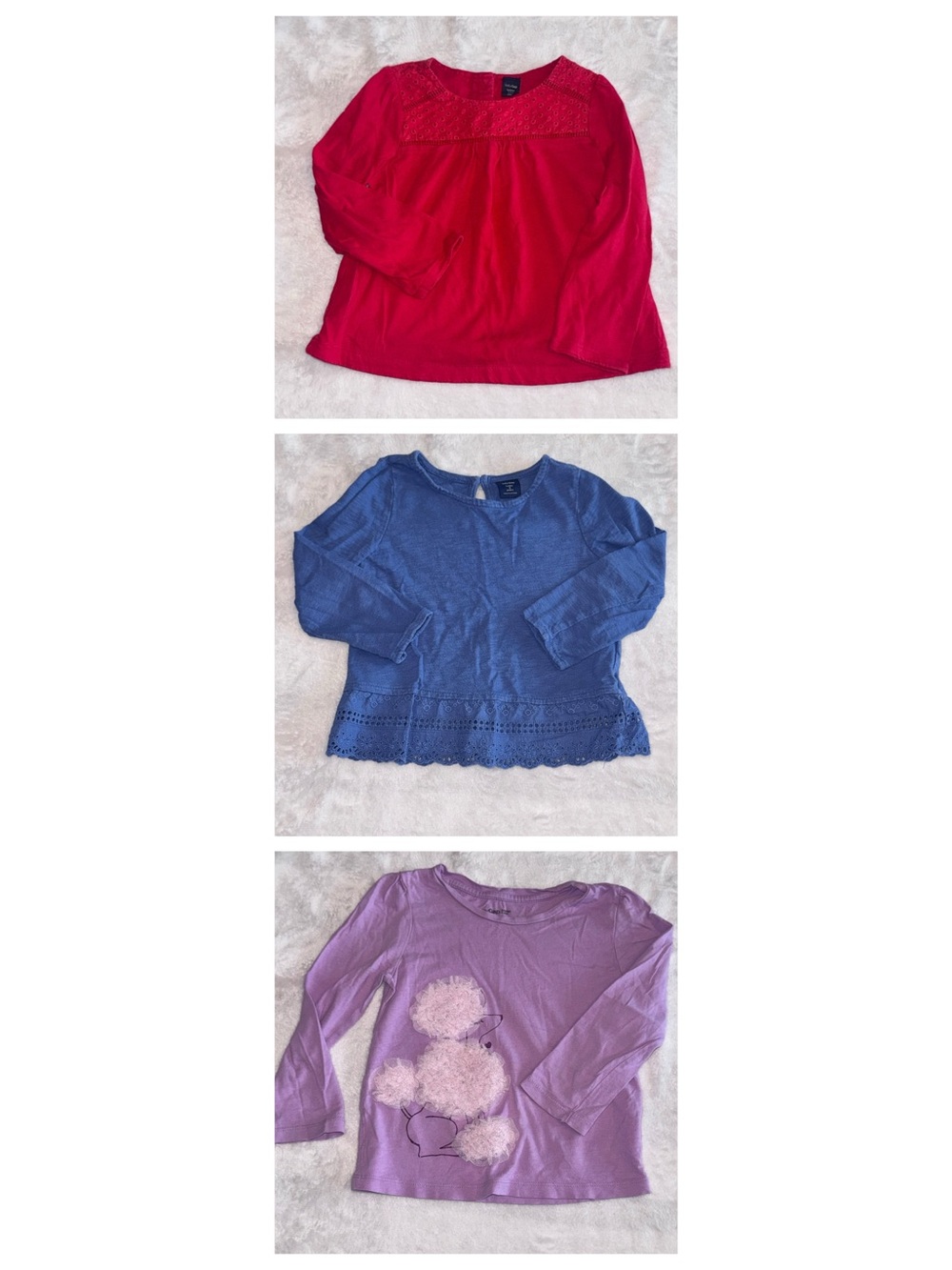 3 GAP Long Sleeve Tops